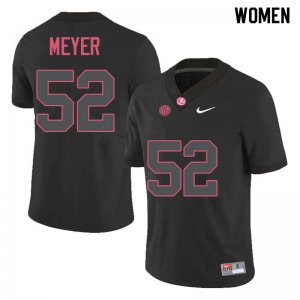 NCAA Women's Alabama Crimson Tide #52 Scott Meyer Stitched College Nike Authentic Black Football Jersey SW17M04MG